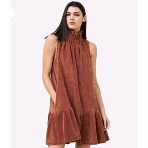 Ephemera Women's La Plage Garlend Mini Dress Size 4, %100 Cotton Terry Cloth